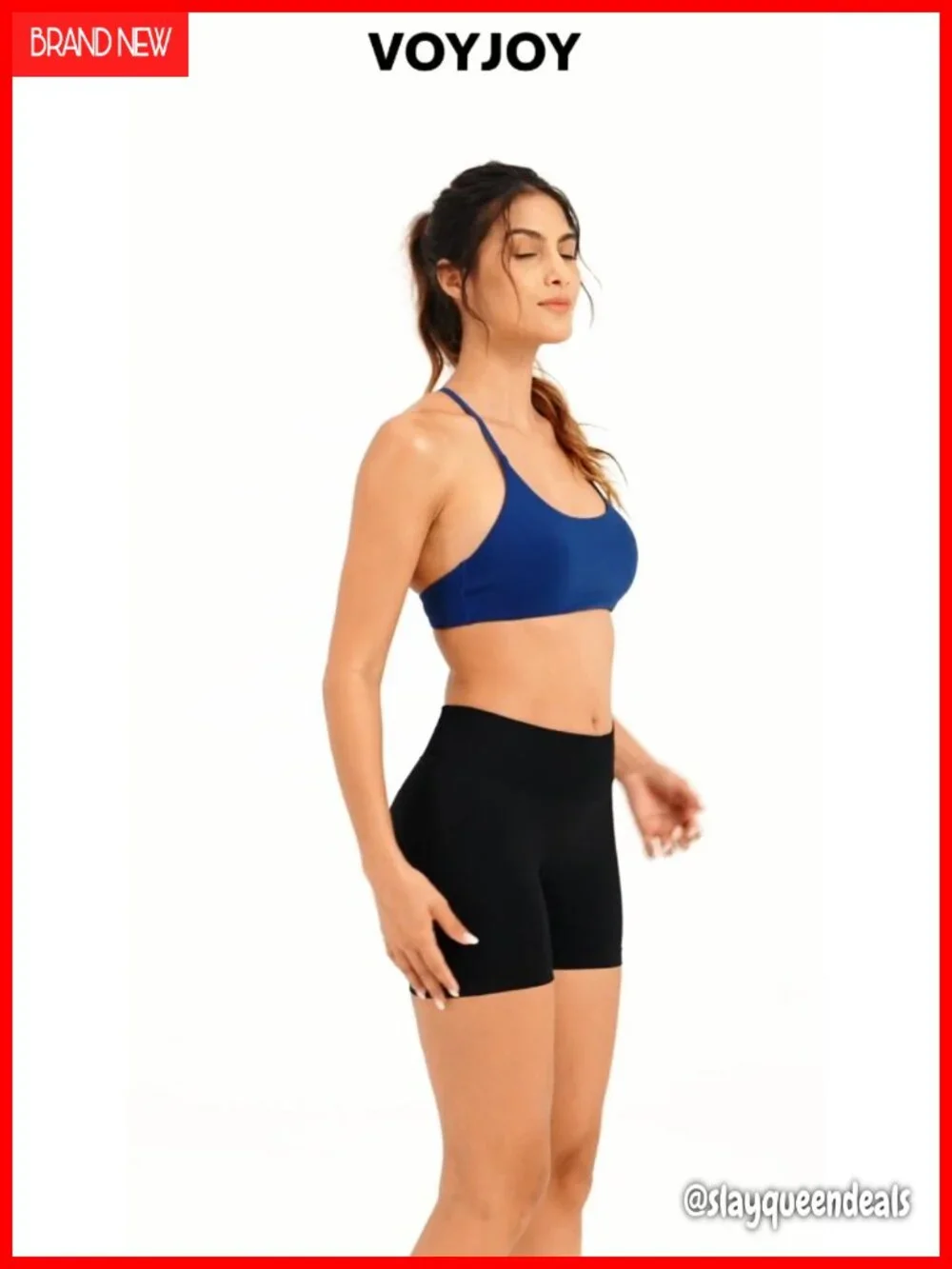 Padded Adjustable Straps Twist Back Sports Bra Crop Top